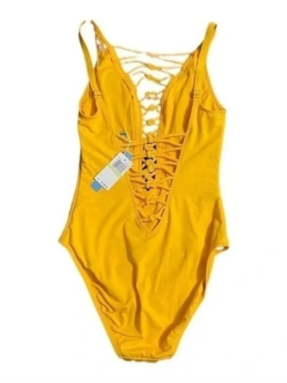 NWT Bleu Rod Beattie Womens Size 14 Core-Lace-Down Mio One-Piece Swimsuit NEW